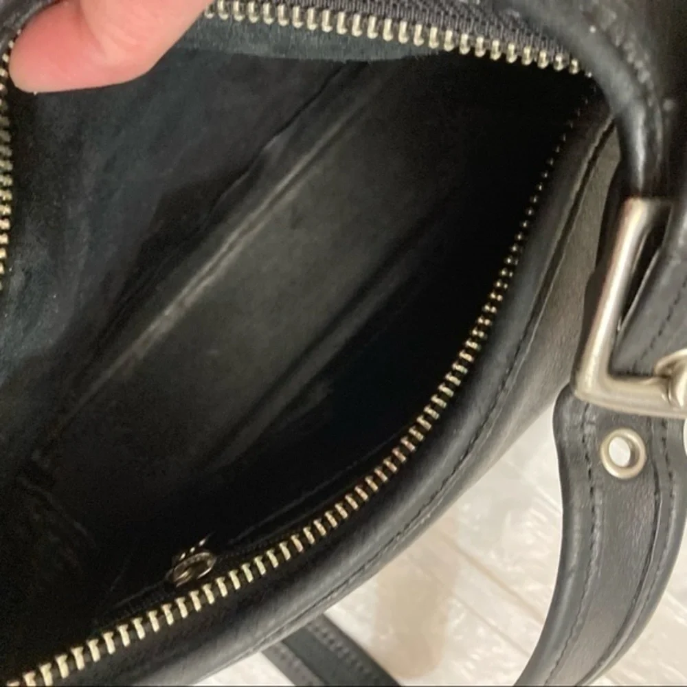 Coach vintage reissue Legacy Pocket Hobo, Black Leather, Style 9136